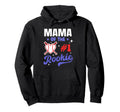 Mama Rookie 1St Baseball Birthday Party Hoodie - Trendy Graphic Unisex - T-Shirt, Sweatshirt, Hoodie