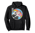 Happy Cat Eating Ramen Rainbow Kanagawa Hoodie - Unique Graphic Unisex - T-Shirt, Sweatshirt, Hoodie