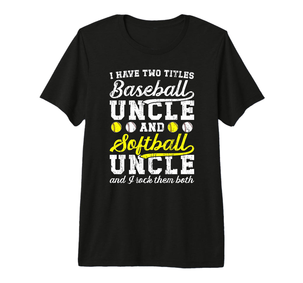 Mens Baseball Softball Uncle Proud T-Shirt - Custom Art Print Unisex - T-Shirt, Sweatshirt, Hoodie