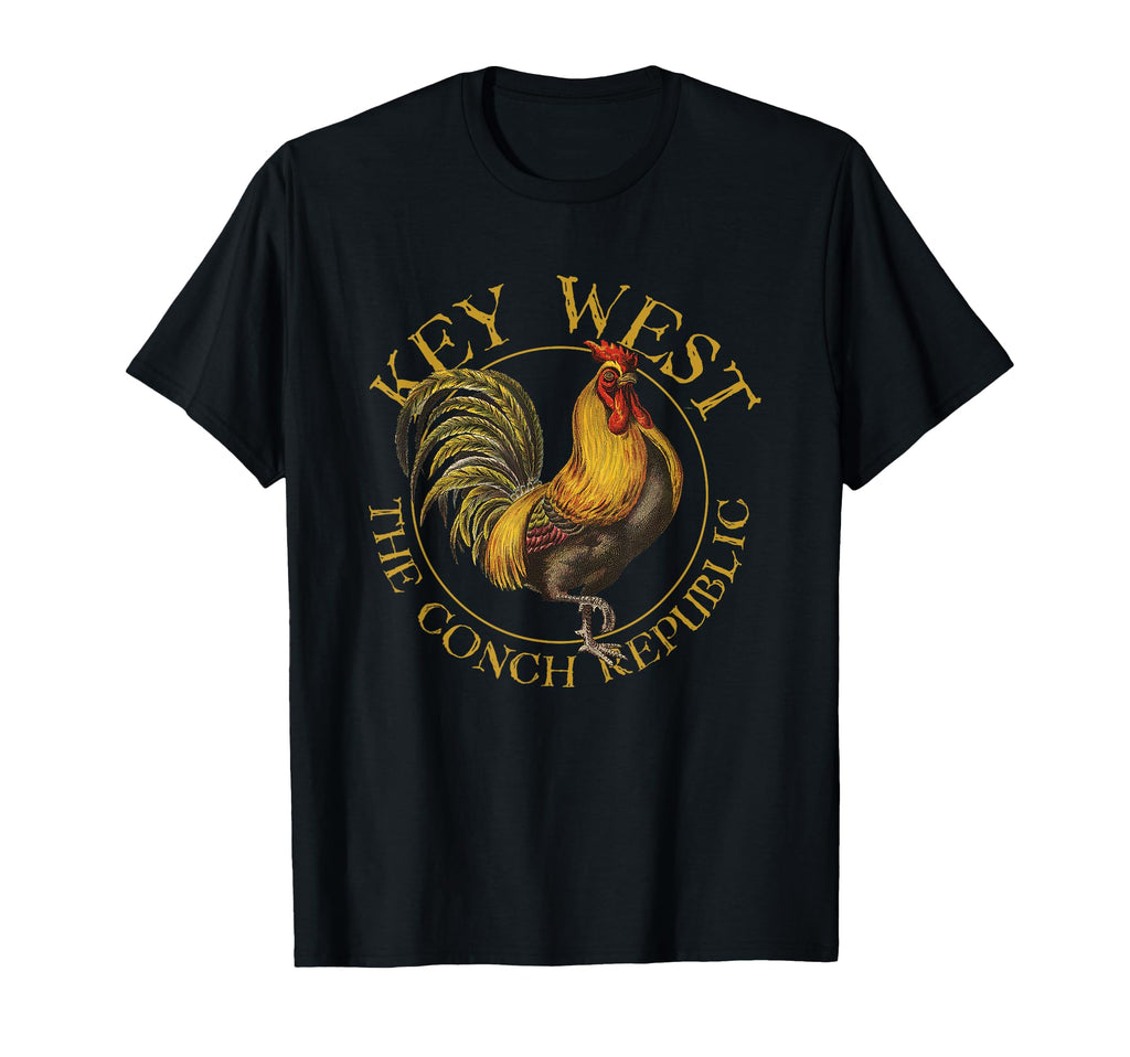 Key West Florida Rooster Souvenir T-Shirt - Unique Graphic for Adults - T-Shirt, Sweatshirt, Hoodie