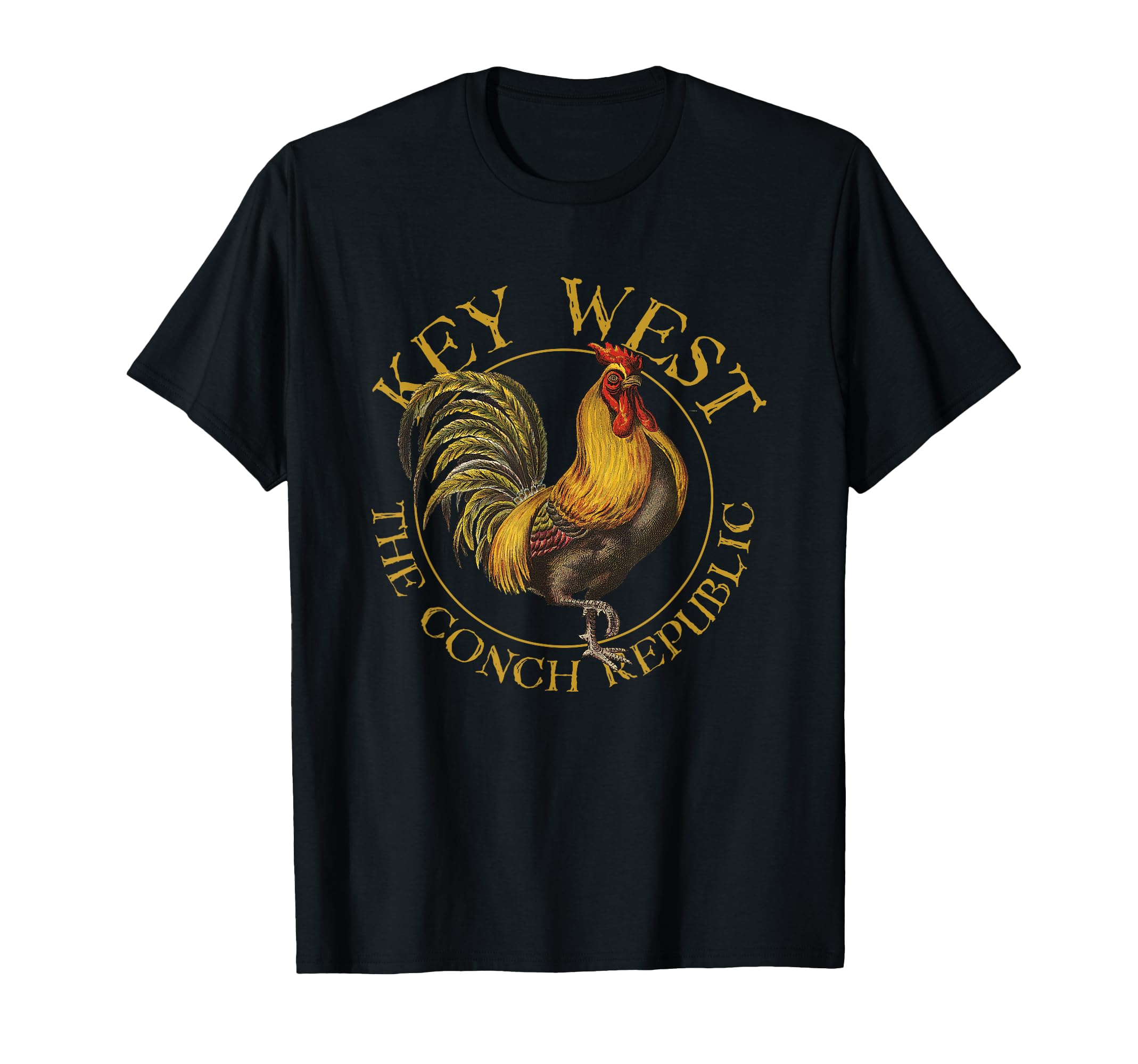 Key West Florida Rooster Souvenir T-Shirt - Unique Graphic for Adults - T-Shirt, Sweatshirt, Hoodie