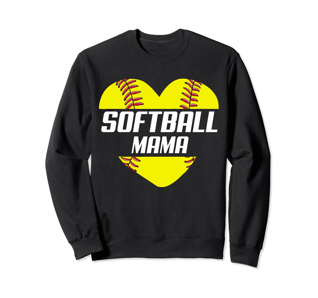 Softball Mama Player Baseball Bat Sweatshirt - Custom Art Print Men Women - T-Shirt, Sweatshirt, Hoodie
