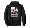 He Plays She Dances Baseball Dancing Hoodie - Trendy Graphic for Adults - T-Shirt, Sweatshirt, Hoodie