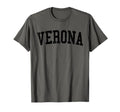 Verona Wi Distressed Black Varsity T-Shirt - Streetwear Style Men Women - T-Shirt, Sweatshirt, Hoodie