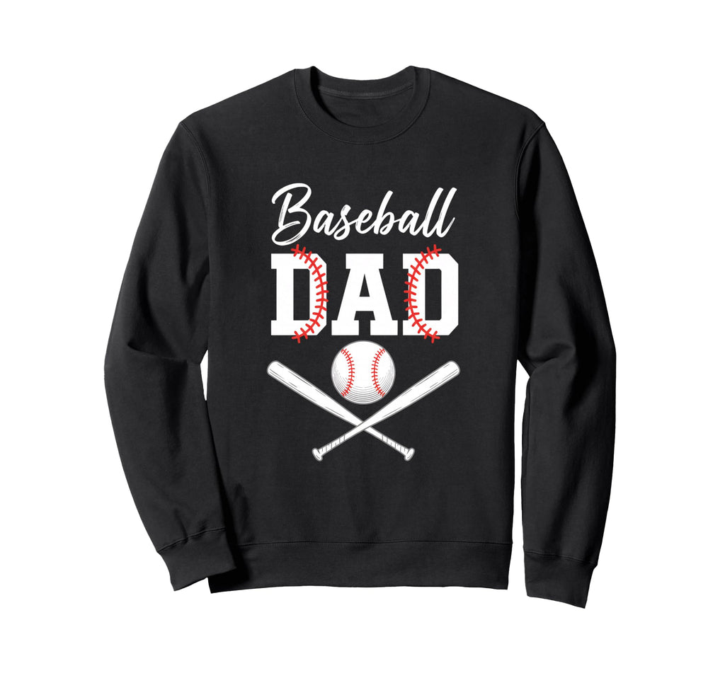 Baseball Dad Fathers Day Baseball Sweatshirt - Aesthetic Graphic Men Women - T-Shirt, Sweatshirt, Hoodie