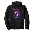 Synthwave Inspired 80S Vaporwave Unicorn Hoodie - Novelty Apparel Men Women - T-Shirt, Sweatshirt, Hoodie