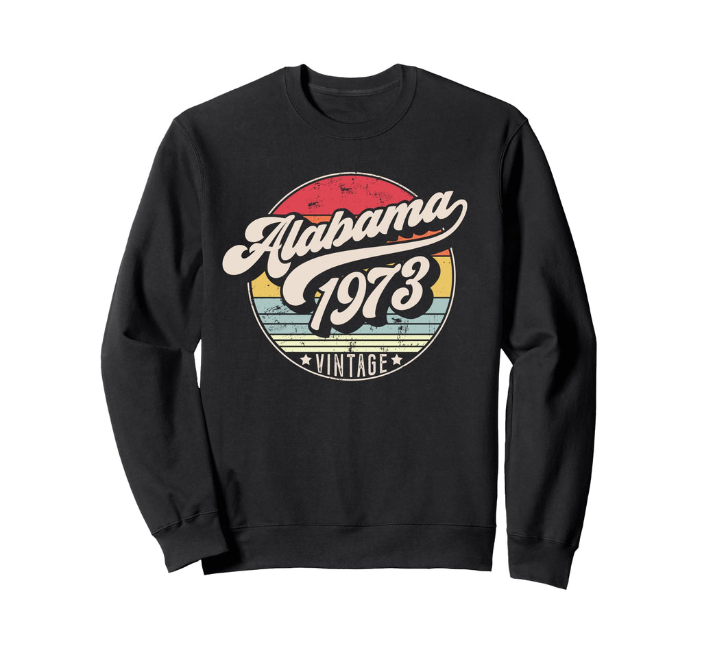 Alabama 1973 Birthday Sunset Sweatshirt - Fun Novelty Design Men Women - T-Shirt, Sweatshirt, Hoodie