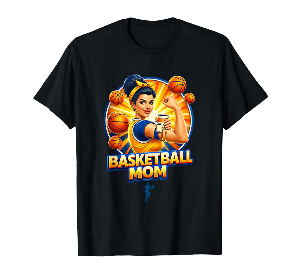 Basketball Mom Game Funny Basketball T-Shirt - Minimalist Print Men Women - T-Shirt, Sweatshirt, Hoodie