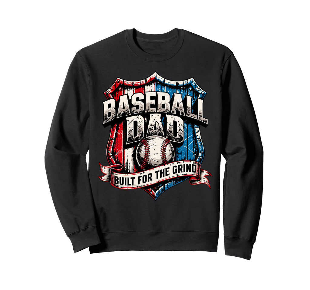 Viral Fathers Day Patriotic Baseball Dad Sweatshirt - Trendy Graphic Unisex - T-Shirt, Sweatshirt, Hoodie