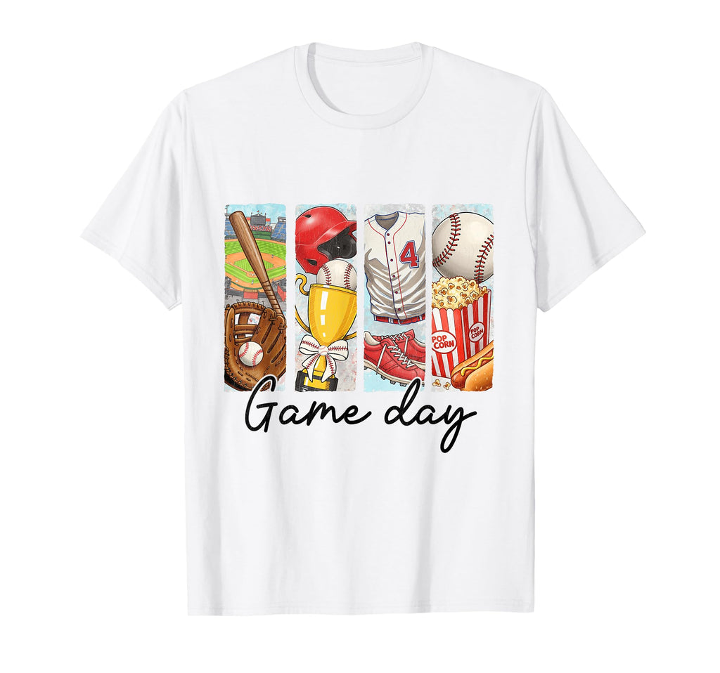 Game Day Baseball Softball Heart Love T-Shirt - Unique Graphic Men Women - T-Shirt, Sweatshirt, Hoodie