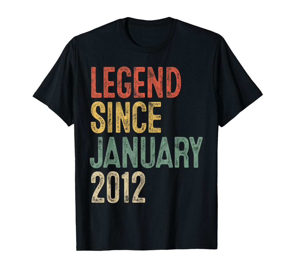 Legend January 2012 14Th Birthday 14 T-Shirt - Aesthetic Graphic Unisex - T-Shirt, Sweatshirt, Hoodie