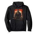 Japanese Samurai Distressed Vibes 14 Hoodie - Fun Novelty Design Men Women - T-Shirt, Sweatshirt, Hoodie