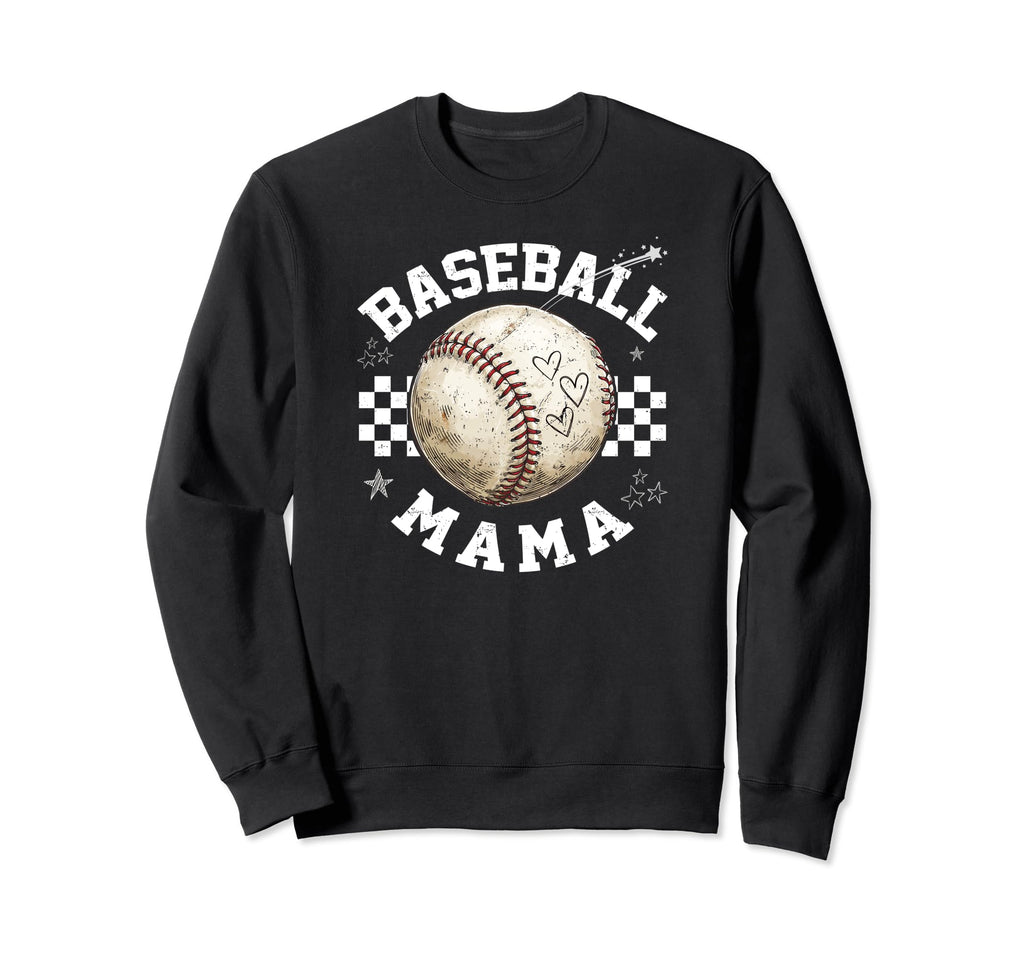 Baseball Mama Trendy Team Moms Sweatshirt - Minimalist Print for Adults - T-Shirt, Sweatshirt, Hoodie
