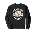 Baseball Mama Trendy Team Moms Sweatshirt - Minimalist Print for Adults - T-Shirt, Sweatshirt, Hoodie