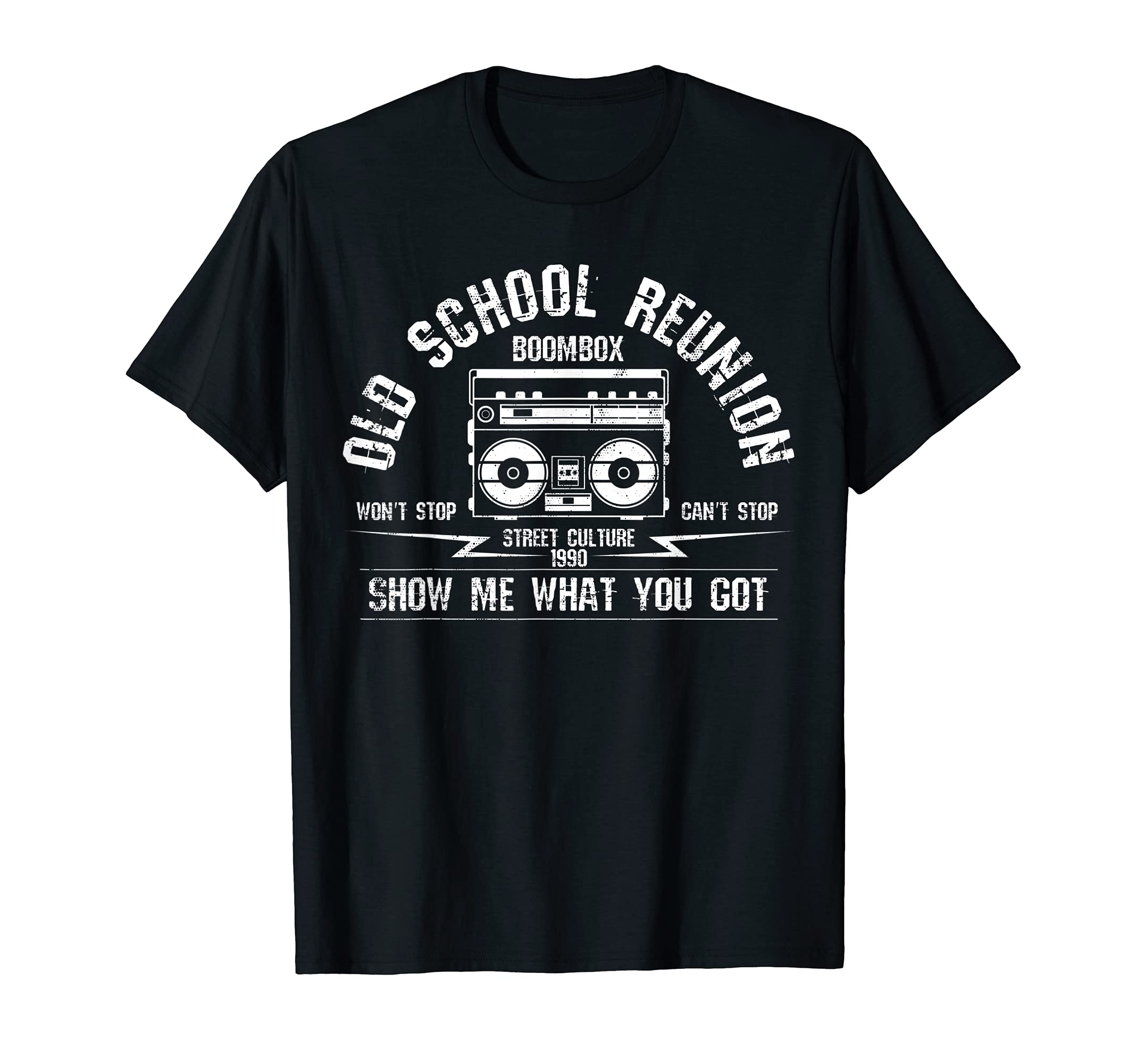 Mens 90S Music Boombox Old School T-Shirt - Minimalist Print for Adults - T-Shirt, Sweatshirt, Hoodie
