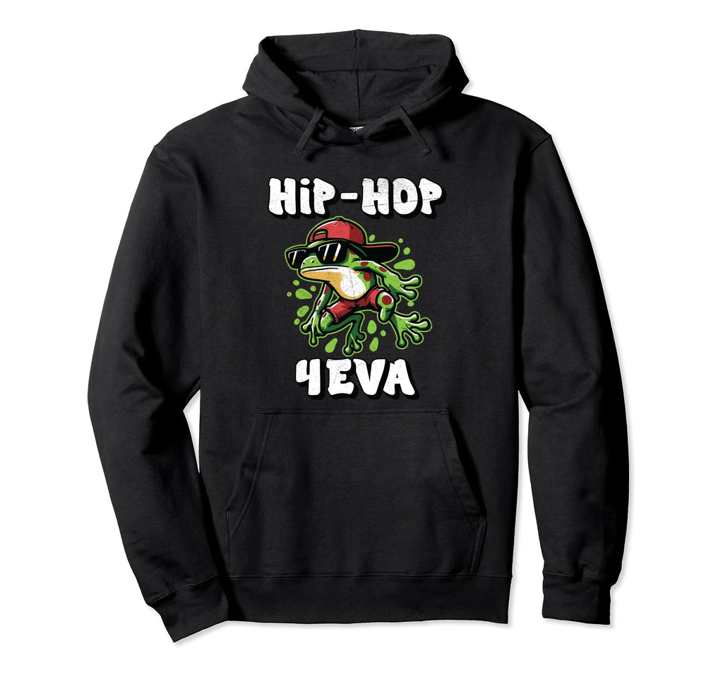 Hip Hop 4 Eva Frog Red Hat Shorts 80S Hoodie - Trendy Graphic Men Women - T-Shirt, Sweatshirt, Hoodie