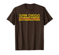 San Diego California Weathered Stripe T-Shirt - Custom Art Print Unisex - T-Shirt, Sweatshirt, Hoodie