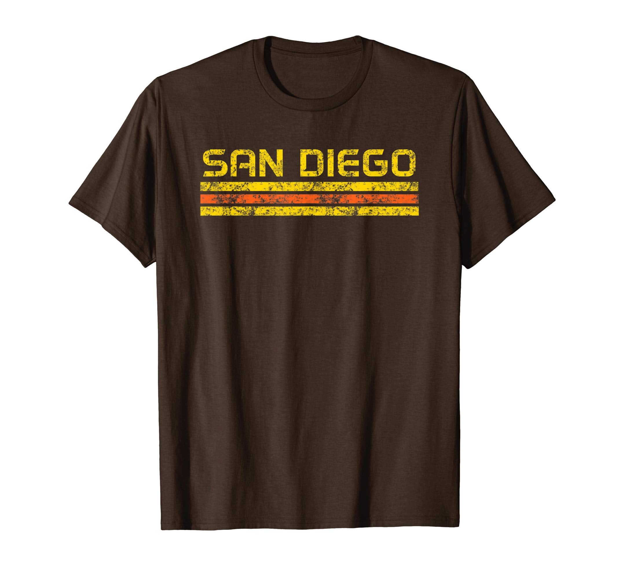San Diego California Weathered Stripe T-Shirt - Custom Art Print Unisex - T-Shirt, Sweatshirt, Hoodie