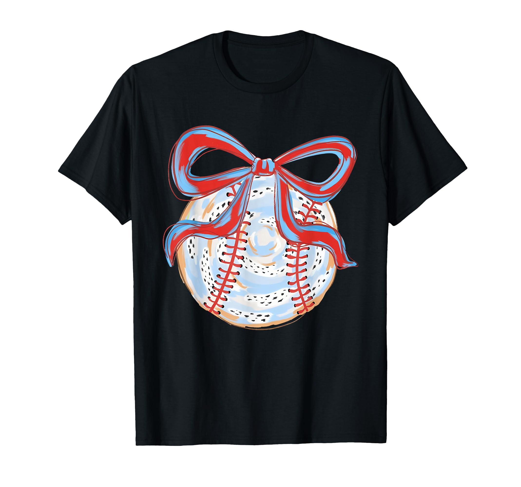 Baseball Mom Coquette Bow Mothers T-Shirt - Casual Everyday Wear Unisex - T-Shirt, Sweatshirt, Hoodie