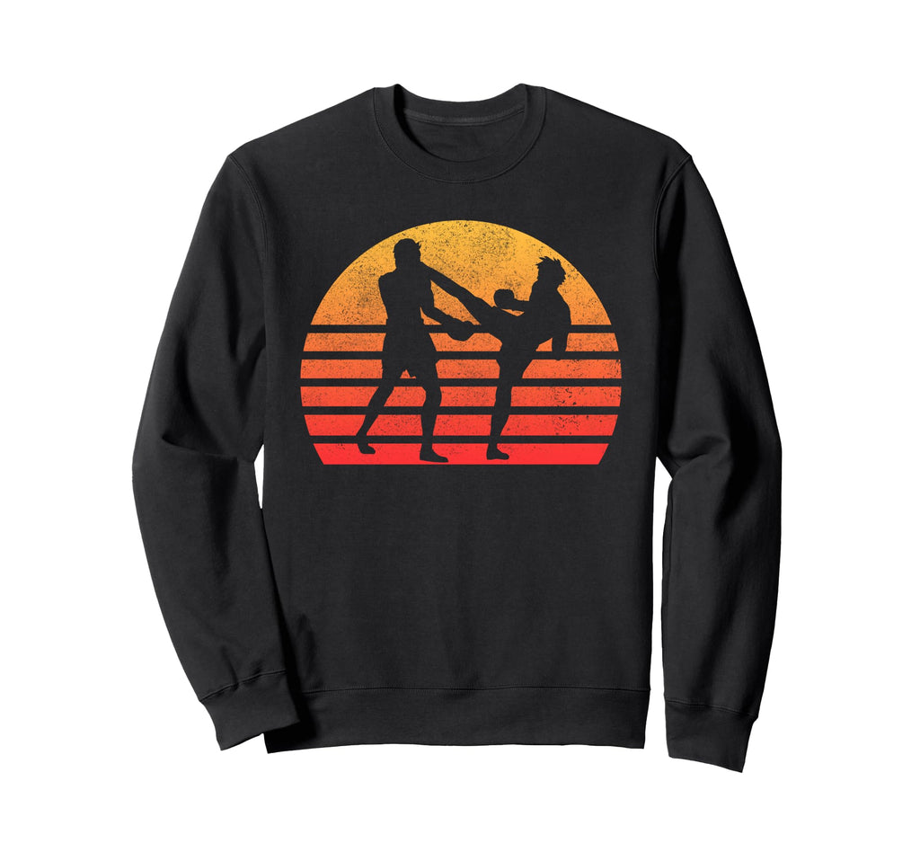 Muay Thai Distressed Sweatshirt - Trendy Graphic Men Women - T-Shirt, Sweatshirt, Hoodie