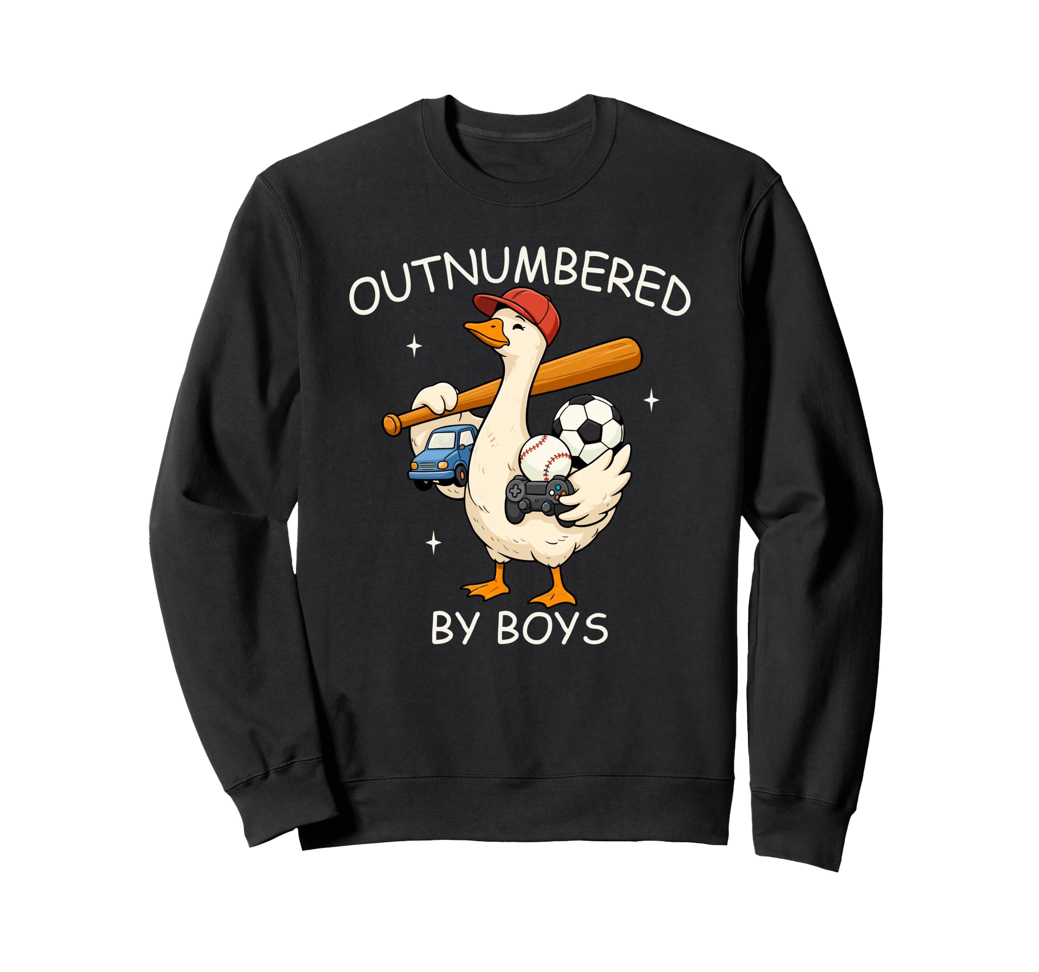 Outnumbered Goose Mothers Day Sweatshirt - Casual Everyday Wear for Adults - T-Shirt, Sweatshirt, Hoodie