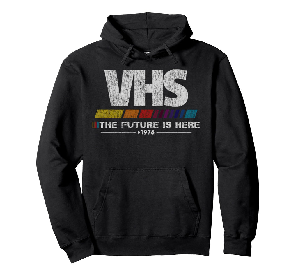 80S Video Cassette Tape Vhs Future Is Hoodie - Custom Art Print for Adults - T-Shirt, Sweatshirt, Hoodie