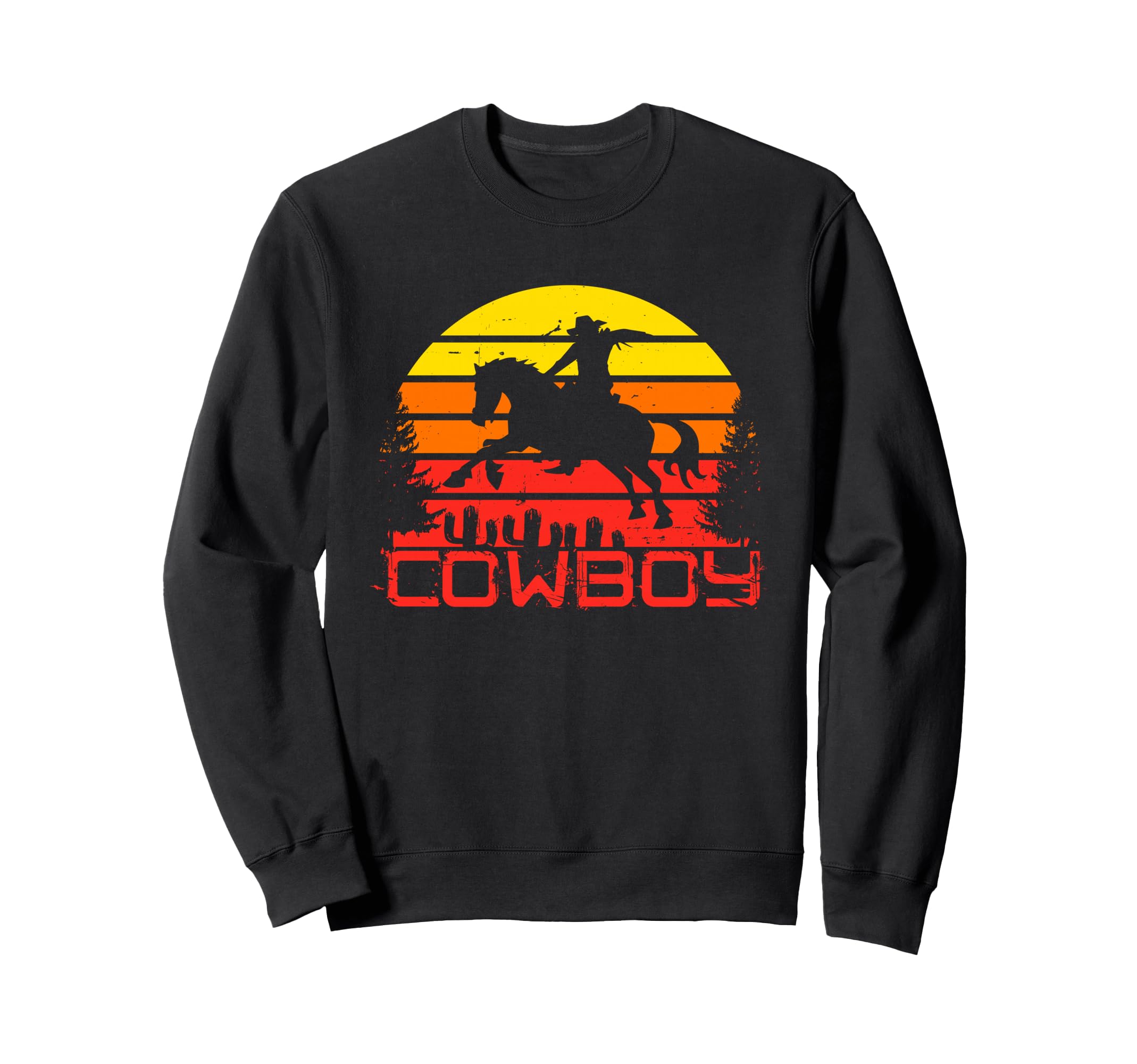 Cowboy Country Rodeo Texas Bull Sweatshirt - Graphic Print Unisex - T-Shirt, Sweatshirt, Hoodie