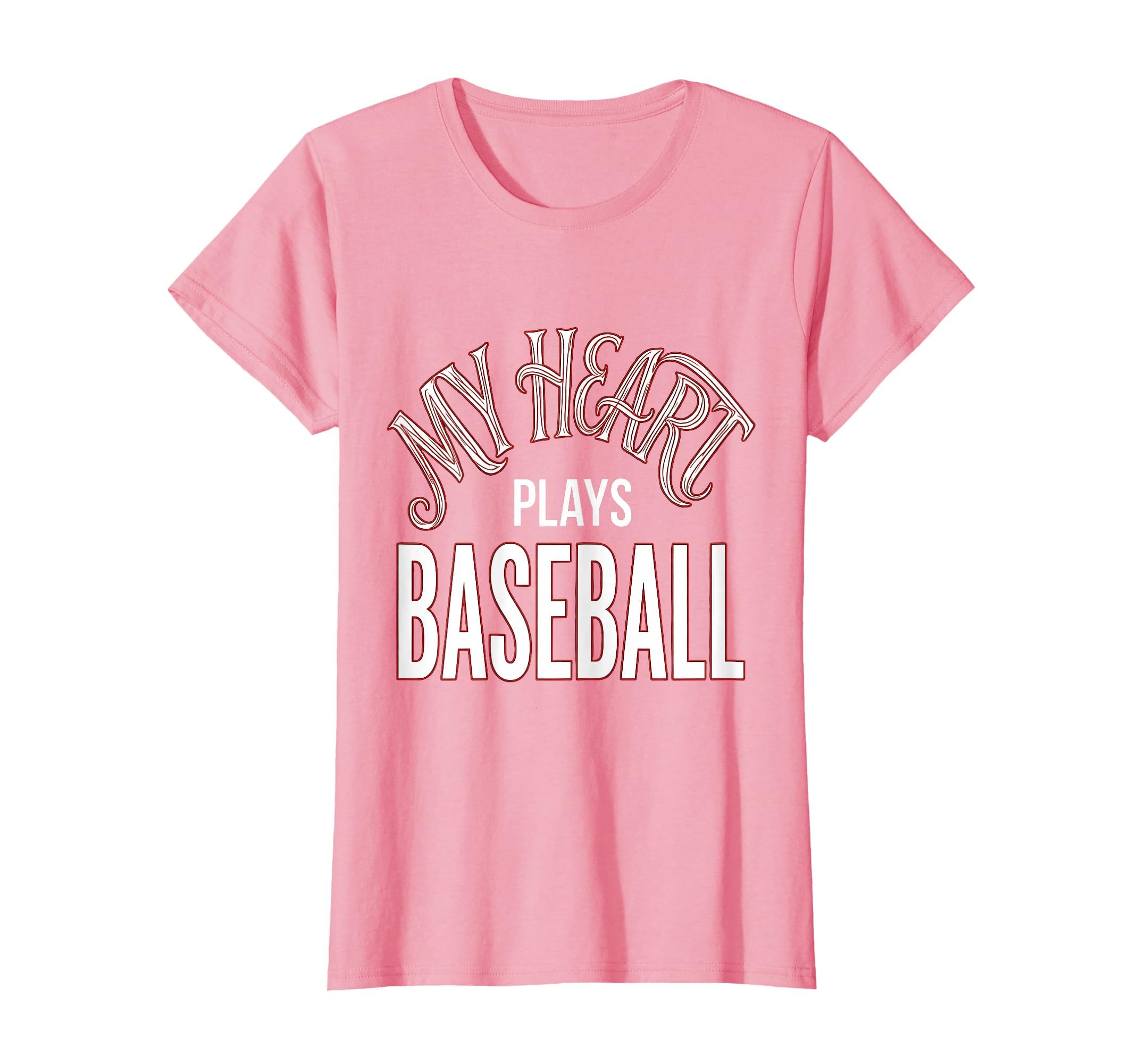 My Heart Plays Baseball Proud Baseball Mom T-Shirt - Unique Graphic Unisex - T-Shirt, Sweatshirt, Hoodie