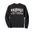 Baseball Mama So Proud Baseball Sweatshirt - Aesthetic Graphic Men Women - T-Shirt, Sweatshirt, Hoodie