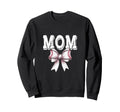 Coquette Baseball Bow Mom Sister Sweatshirt - Novelty Apparel Men Women - T-Shirt, Sweatshirt, Hoodie