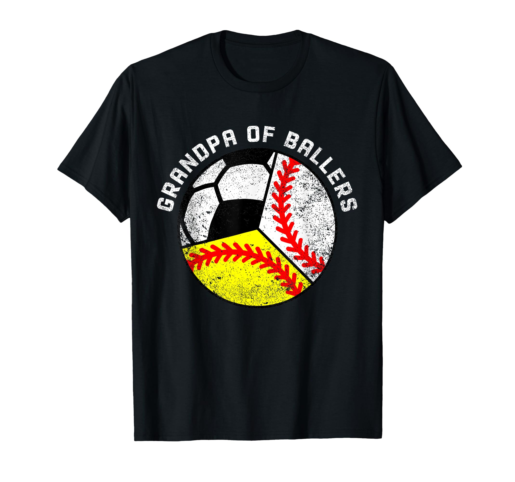 Grandpa Ballers Funny Baseball T-Shirt - Novelty Apparel for Adults - T-Shirt, Sweatshirt, Hoodie
