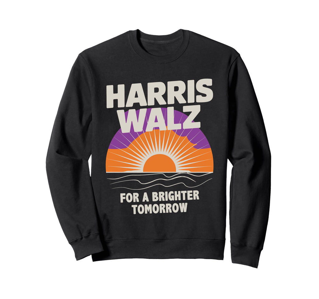 Harris Walz 2024 Boho Sunrise Sweatshirt - Streetwear Style for Adults - T-Shirt, Sweatshirt, Hoodie