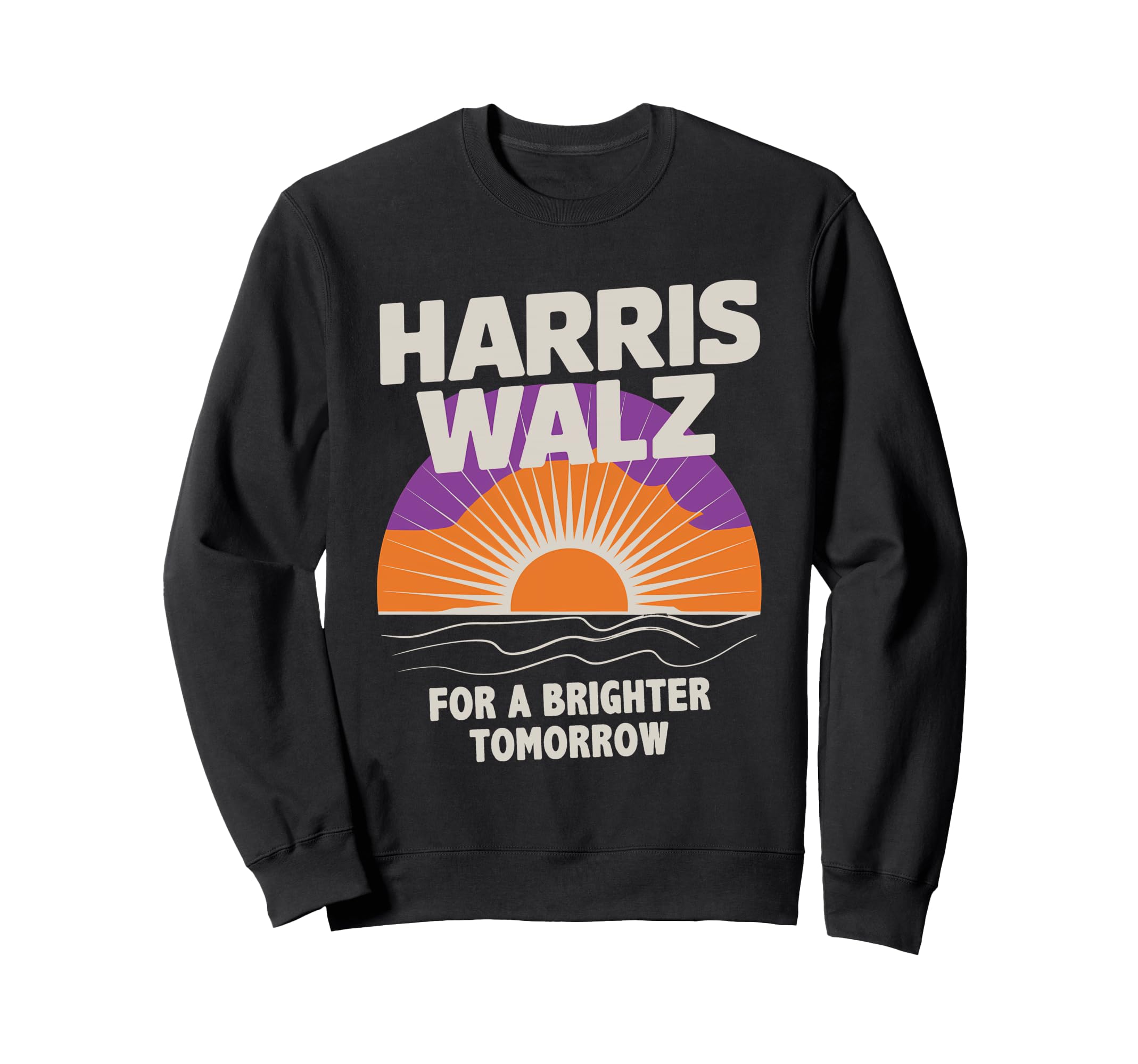 Harris Walz 2024 Boho Sunrise Sweatshirt - Streetwear Style for Adults - T-Shirt, Sweatshirt, Hoodie