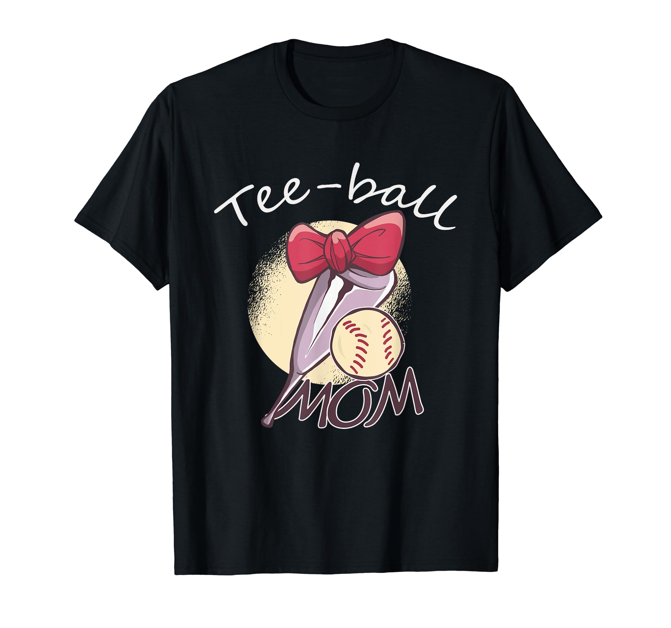 T Ball Mom Tball Mama Funny Baseball T-Shirt - Minimalist Print Unisex - T-Shirt, Sweatshirt, Hoodie
