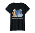 Peace Love Coffee Lover Leopard Coffee T-Shirt - Aesthetic Graphic Unisex - T-Shirt, Sweatshirt, Hoodie