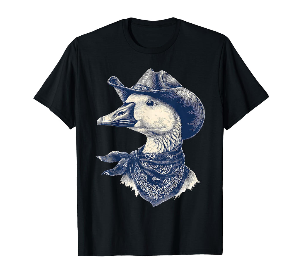 Goose Cowboy Rodeo Cowgirl Western T-Shirt - Aesthetic Graphic for Adults - T-Shirt, Sweatshirt, Hoodie