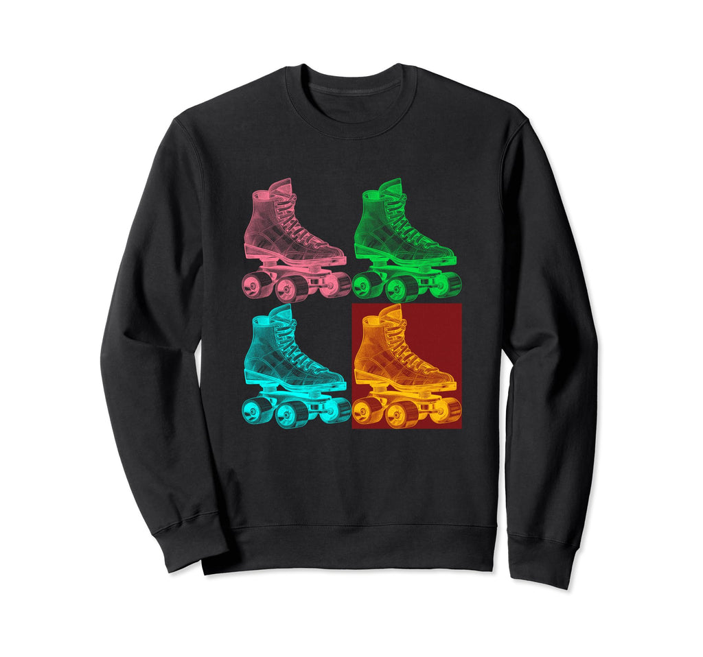 Roller Skate Awesome Skating Skater Sweatshirt - Unique Graphic Men Women - T-Shirt, Sweatshirt, Hoodie