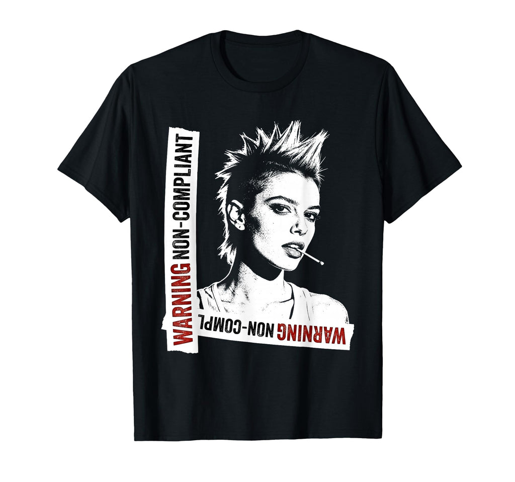 Punk Stencil Graffiti Urban Grunge Art T-Shirt - Unique Graphic Men Women - T-Shirt, Sweatshirt, Hoodie