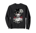 Japanese Goth Hannya Oni Mask Sweatshirt - Streetwear Style for Adults - T-Shirt, Sweatshirt, Hoodie