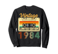 1984 Birthday Cassette Tape Sweatshirt - Trendy Graphic Men Women - T-Shirt, Sweatshirt, Hoodie
