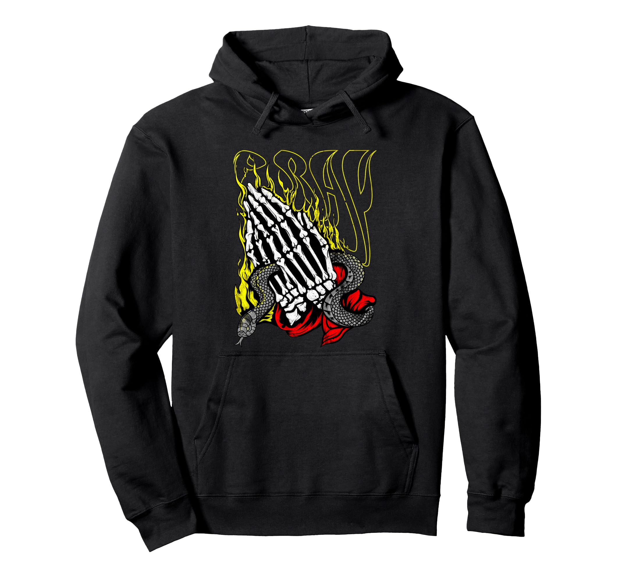 Pray Snake Hands Aesthetic Edgy Streetwear Hoodie - Streetwear Style Unisex - T-Shirt, Sweatshirt, Hoodie