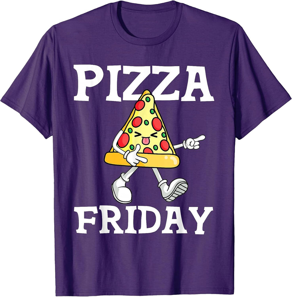 Funny Pizza Friday For Men, Women And Kids - Adult & Kids T-Shirts, Sweatshirts & Hoodies apparel design preview 1