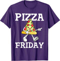 Funny Pizza Friday For Men, Women And Kids - Adult & Kids T-Shirts, Sweatshirts & Hoodies apparel design preview 1