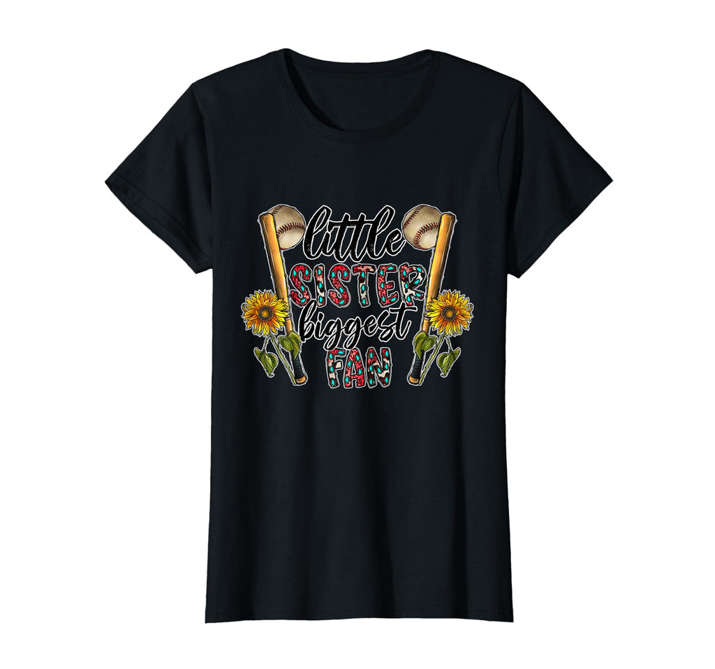 Little Sister Biggest Fan Baseball T-Shirt - Unique Graphic for Adults - T-Shirt, Sweatshirt, Hoodie
