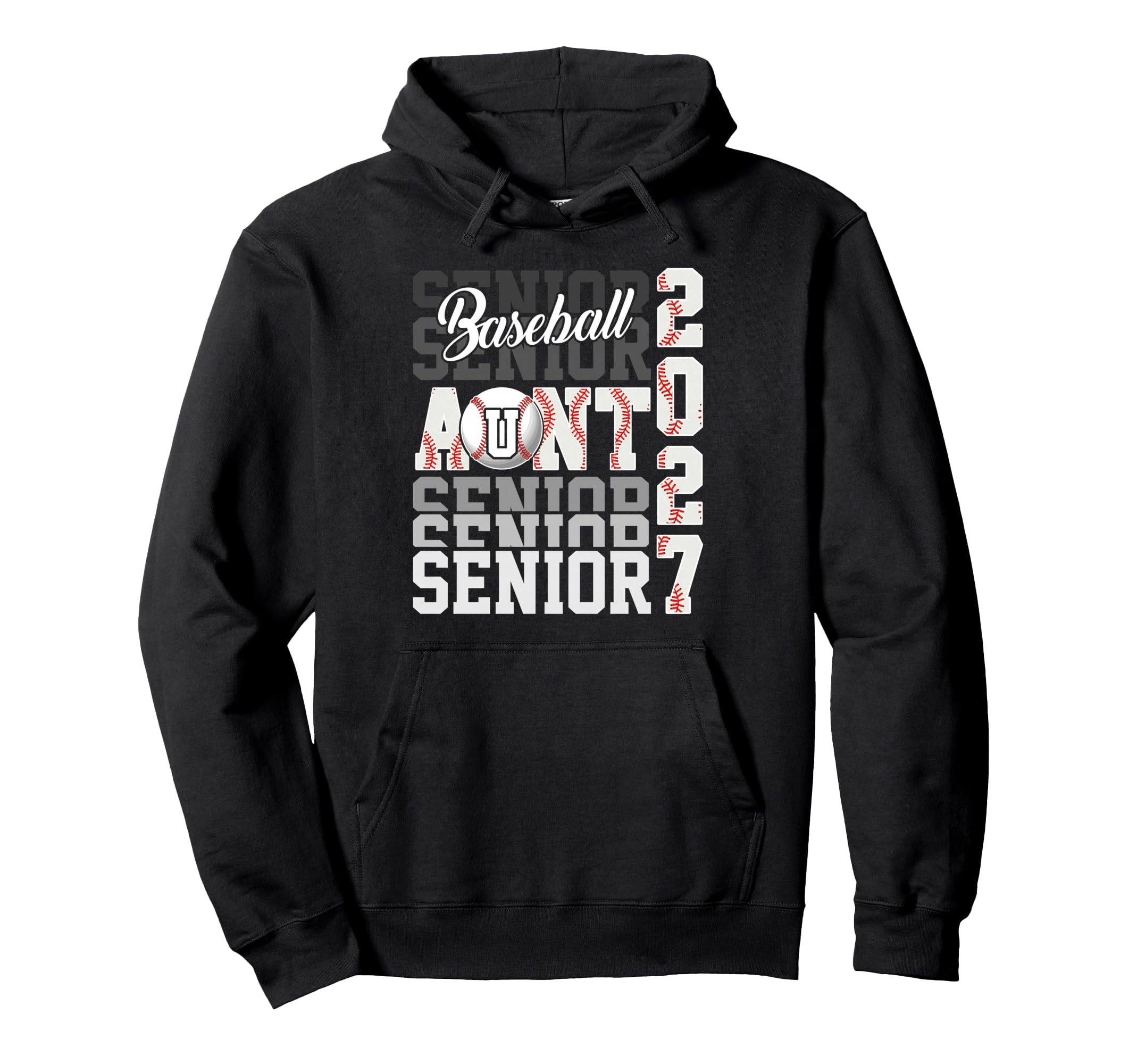 Senior 2027 Baseball Aunt Proud Family Hoodie - Unique Graphic Men Women - T-Shirt, Sweatshirt, Hoodie