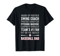 Baseball Dad Funny List Fathers Day T-Shirt - Novelty Apparel for Adults - T-Shirt, Sweatshirt, Hoodie