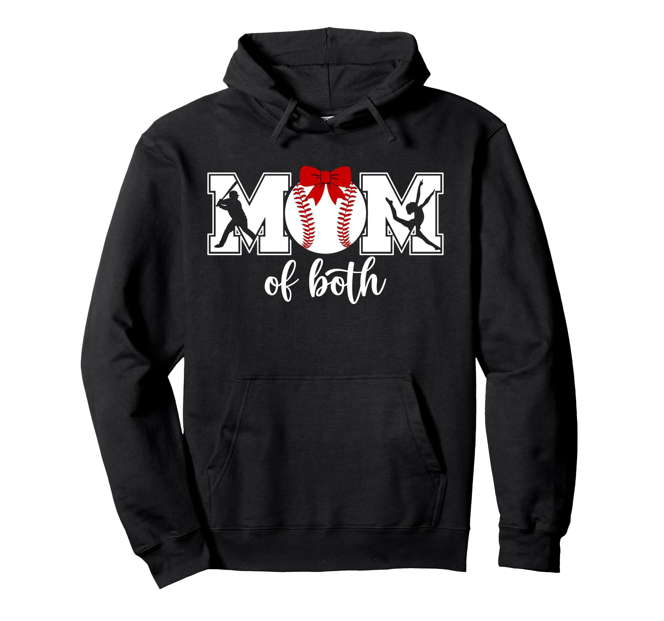 Mom Both Proud Baseball And Dance Hoodie - Casual Everyday Wear Men Women - T-Shirt, Sweatshirt, Hoodie