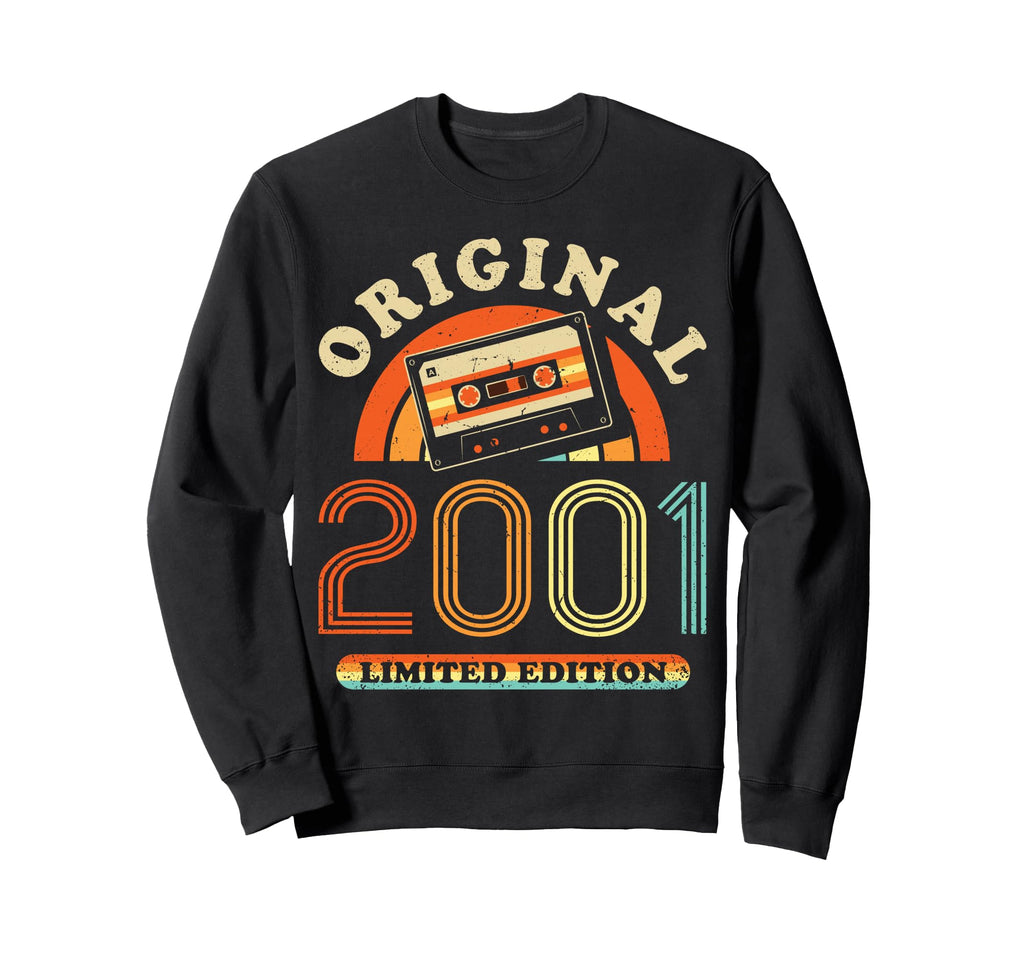 2001 Cassette Tape 25Th Birthday Sweatshirt - Fun Novelty Design for Adults - T-Shirt, Sweatshirt, Hoodie