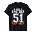 Proud Brother Baseball Player Number 51 T-Shirt - Aesthetic Graphic Unisex - T-Shirt, Sweatshirt, Hoodie
