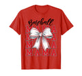 Baseball Mama Coquette Bow Game Day Mom T-Shirt - Trendy Graphic Men Women - T-Shirt, Sweatshirt, Hoodie